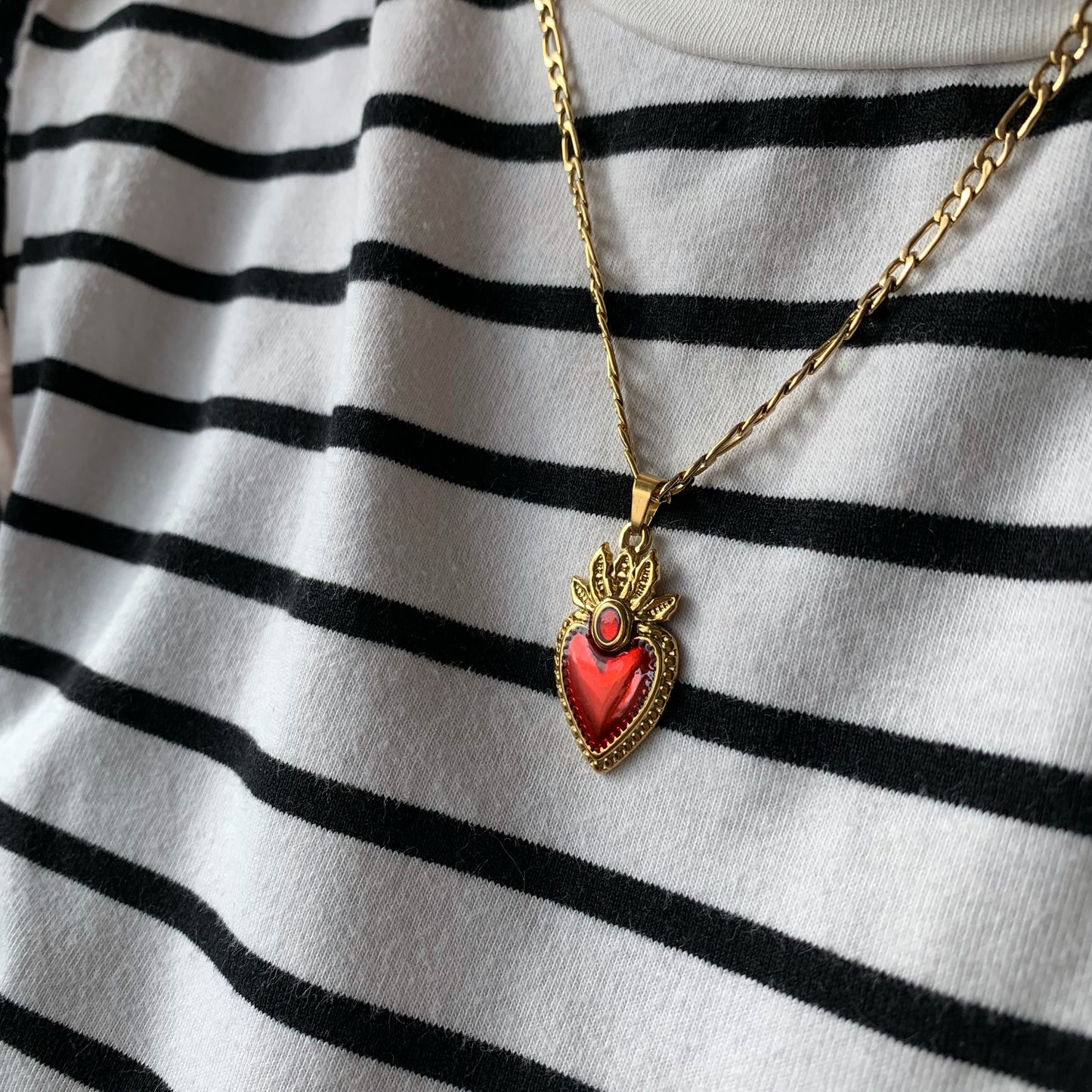 SACRED HEART CHAIN - Acciaio inossidabile