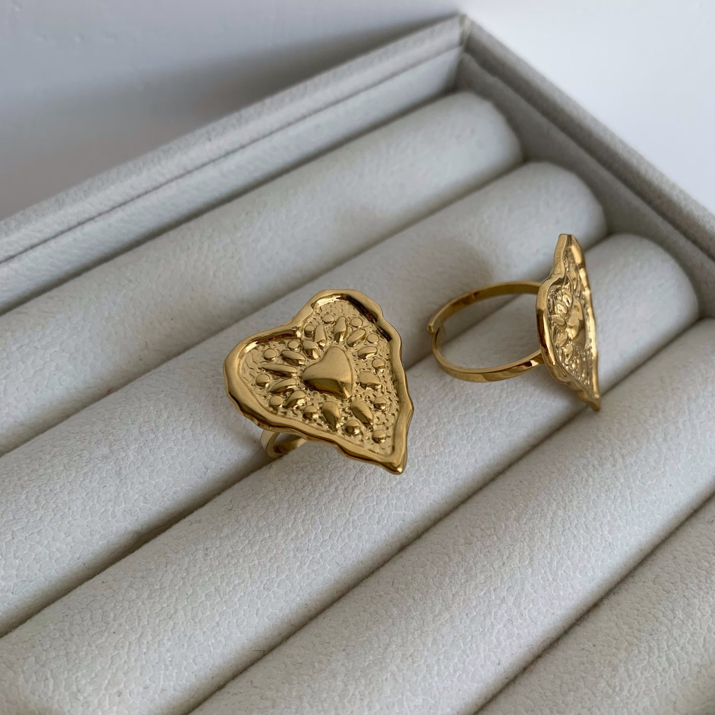 TIMELESS HEART RING - Acciaio inossidabile