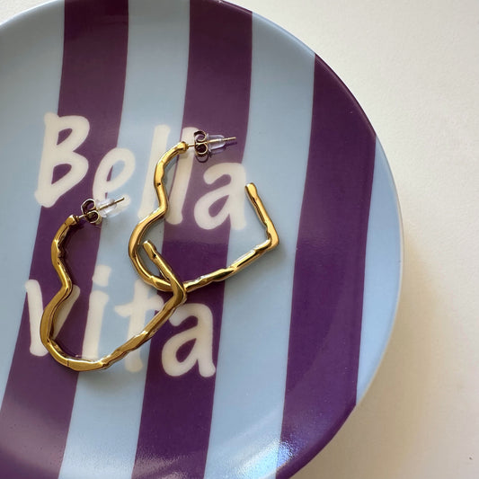 BIG HEART EARRINGS - Acciaio inossidabile