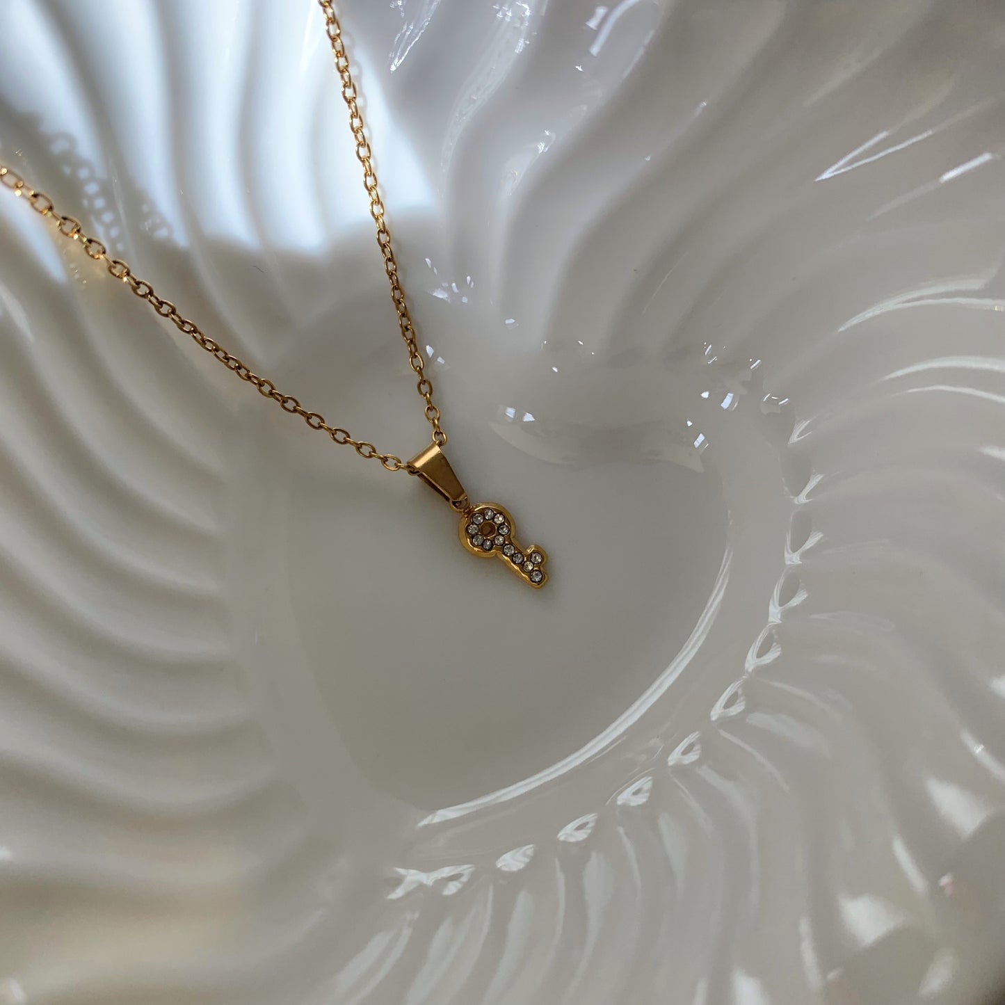 MINI KEY NECKLACE - Acciaio inossidabile