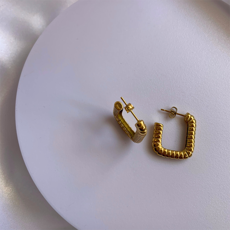 RETTANGOLO EARRINGS - Acciaio inossidabile