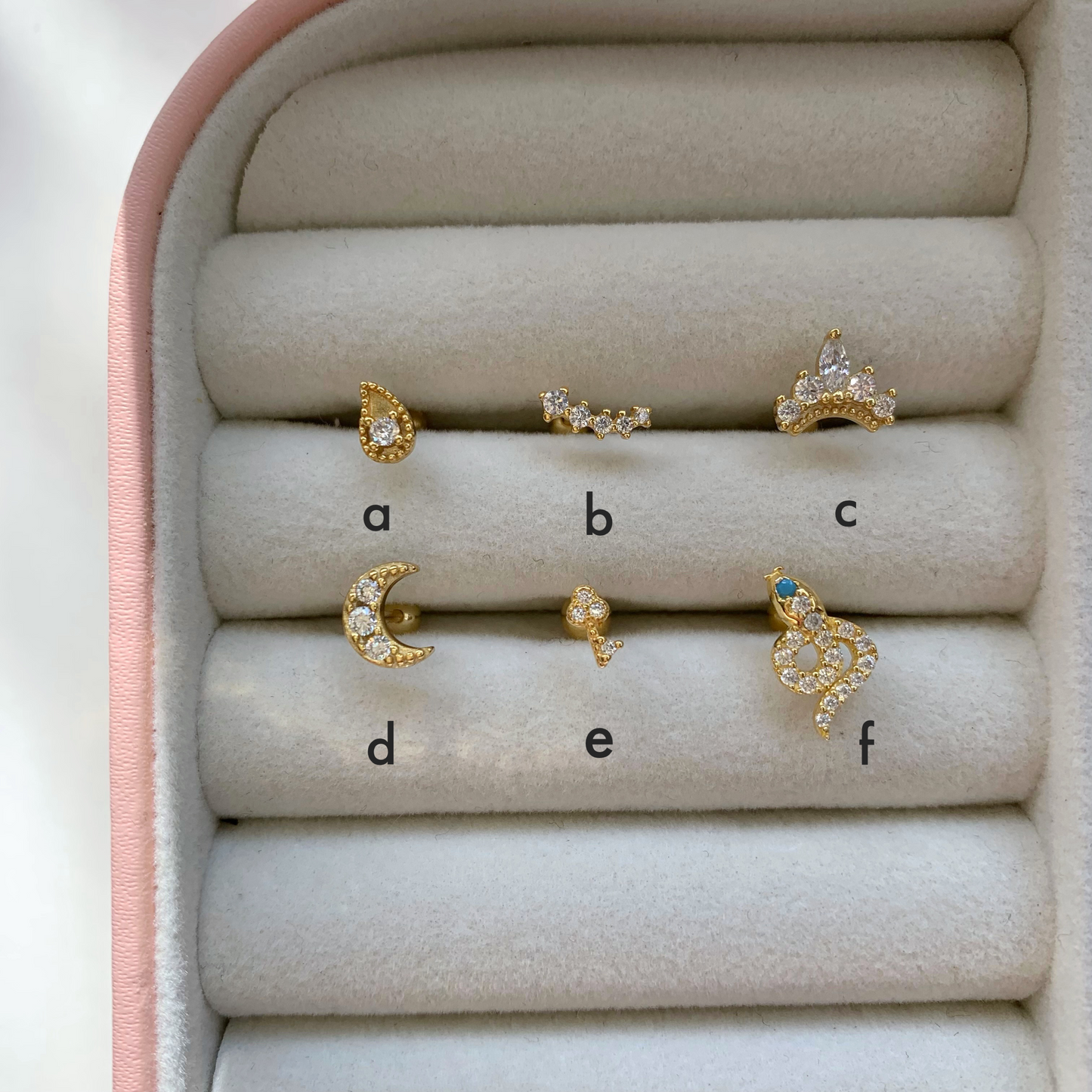 PIERCING SELECTION - Argento 925 placcato oro