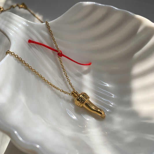 GOLD HORN CHAIN - Acciaio inossidabile