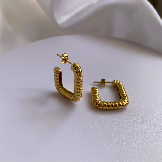 RETTANGOLO EARRINGS - Acciaio inossidabile