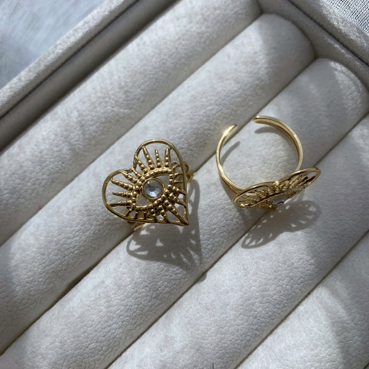 SHINING EYE RING - Acciaio inossidabile