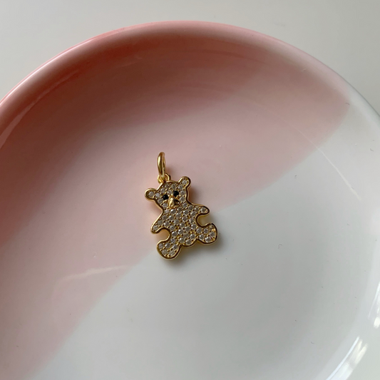 CIONDOLO ORSETTO - Argento 925 placcato oro