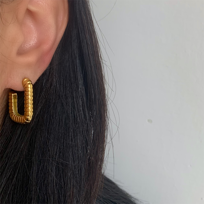 RETTANGOLO EARRINGS - Acciaio inossidabile