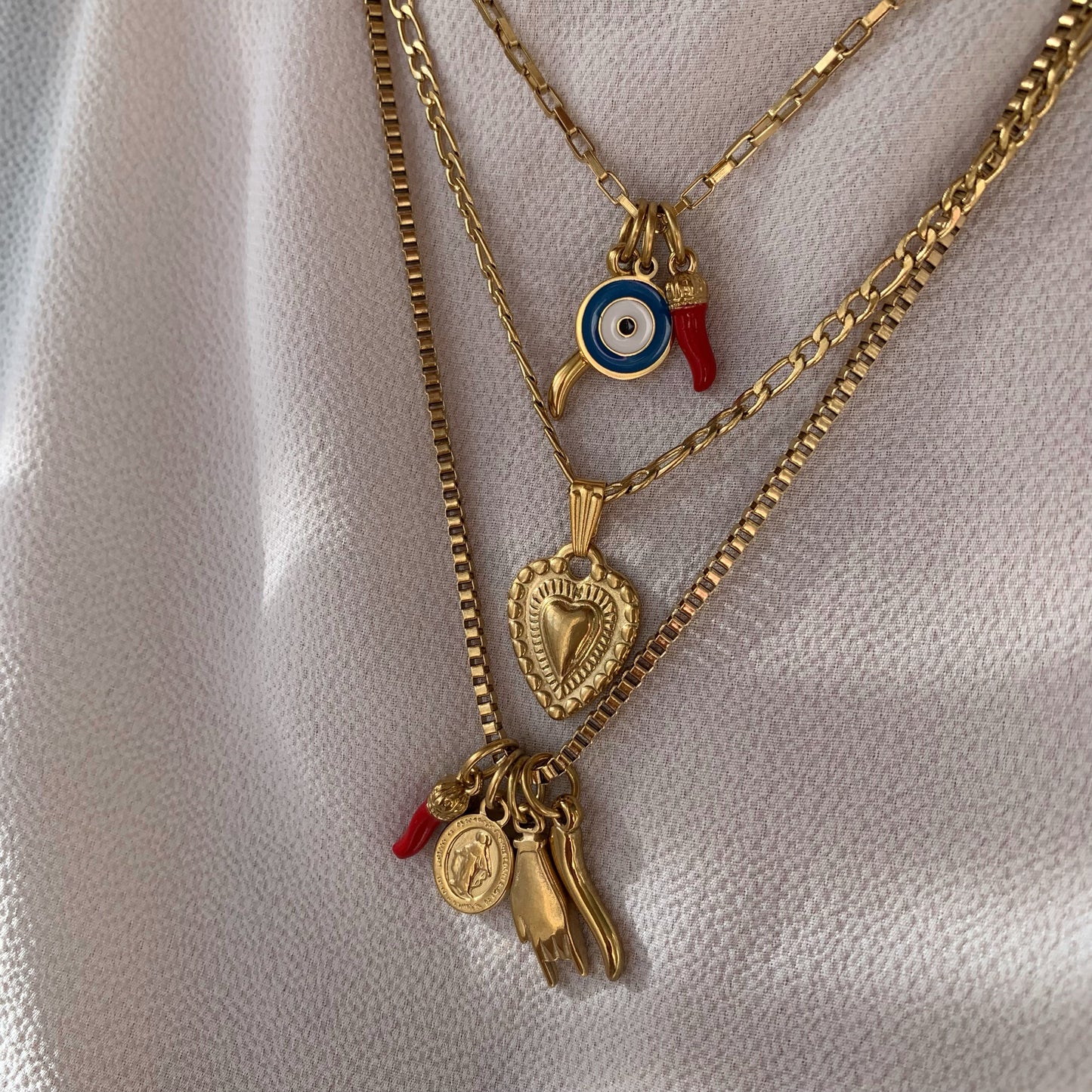 ITALIAN CHARMS NECKLACE - Acciaio inossidabile