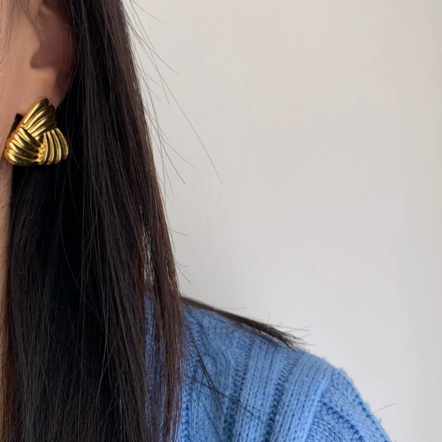VINTAGE TRIANGLE EARRINGS - Acciaio inossidabile
