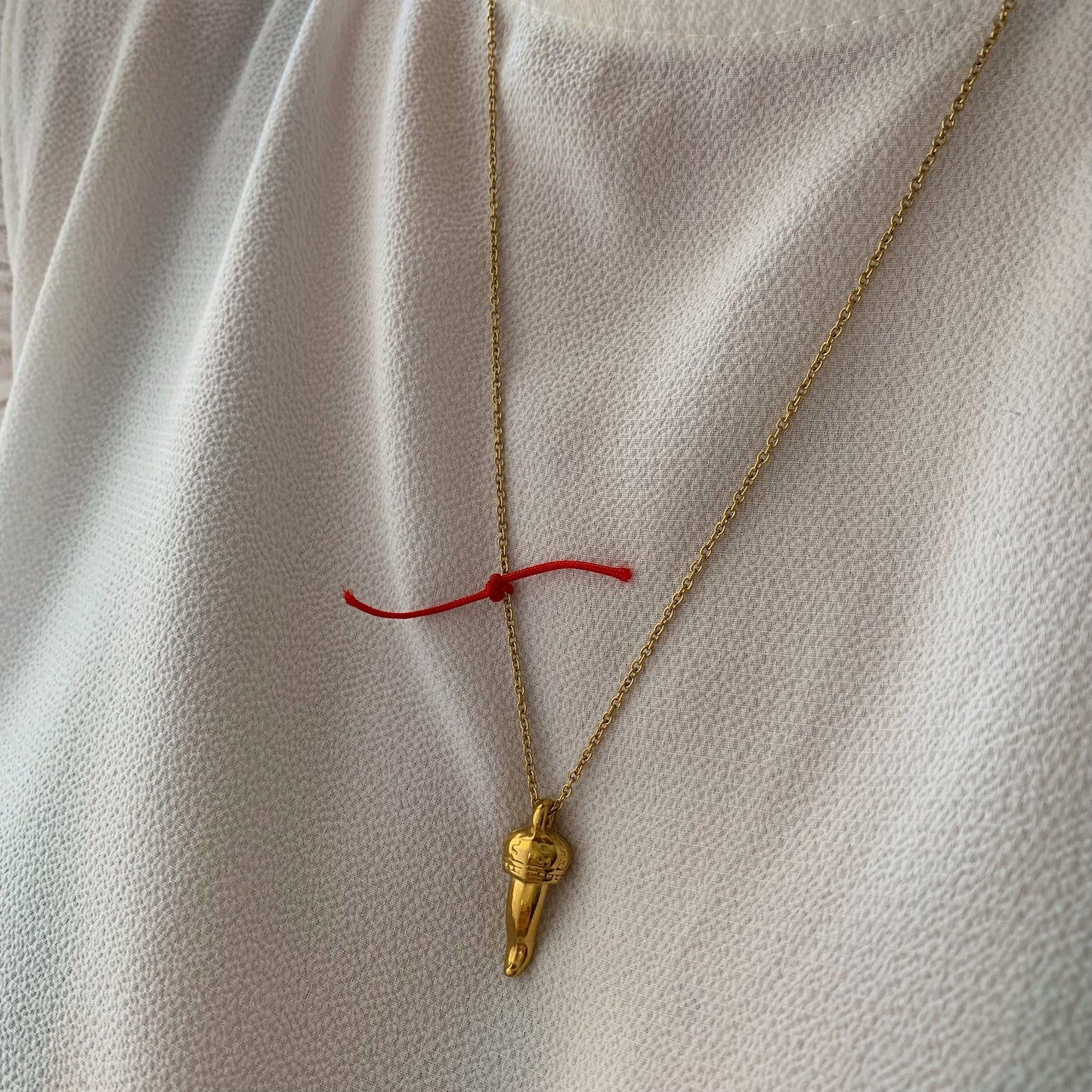 GOLD HORN CHAIN - Acciaio inossidabile