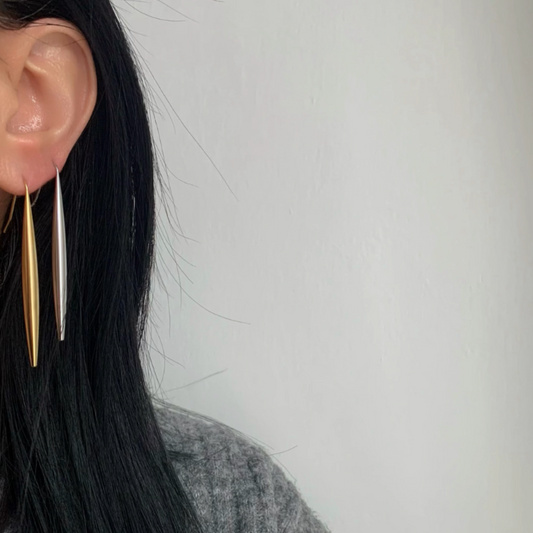 LONG DROP EARRINGS - Acciaio inossidabile