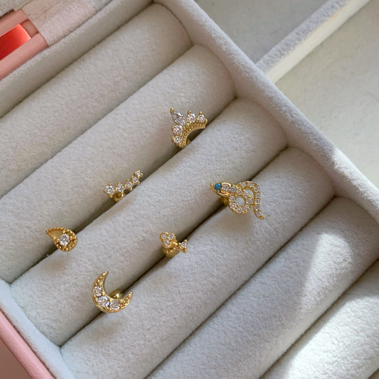 PIERCING SELECTION - Argento 925 placcato oro