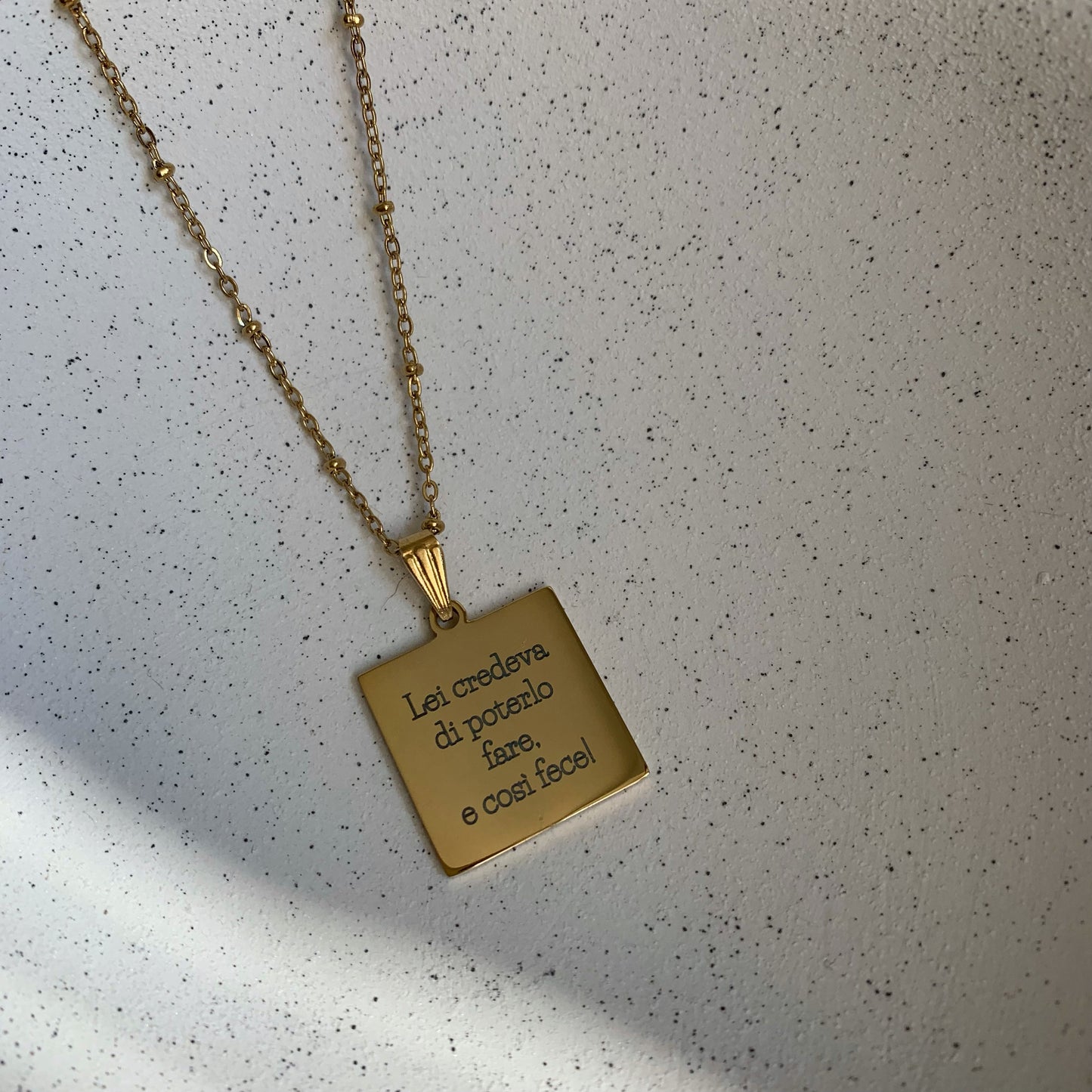 JUST BELIEVE CHAIN - Acciaio inossidabile
