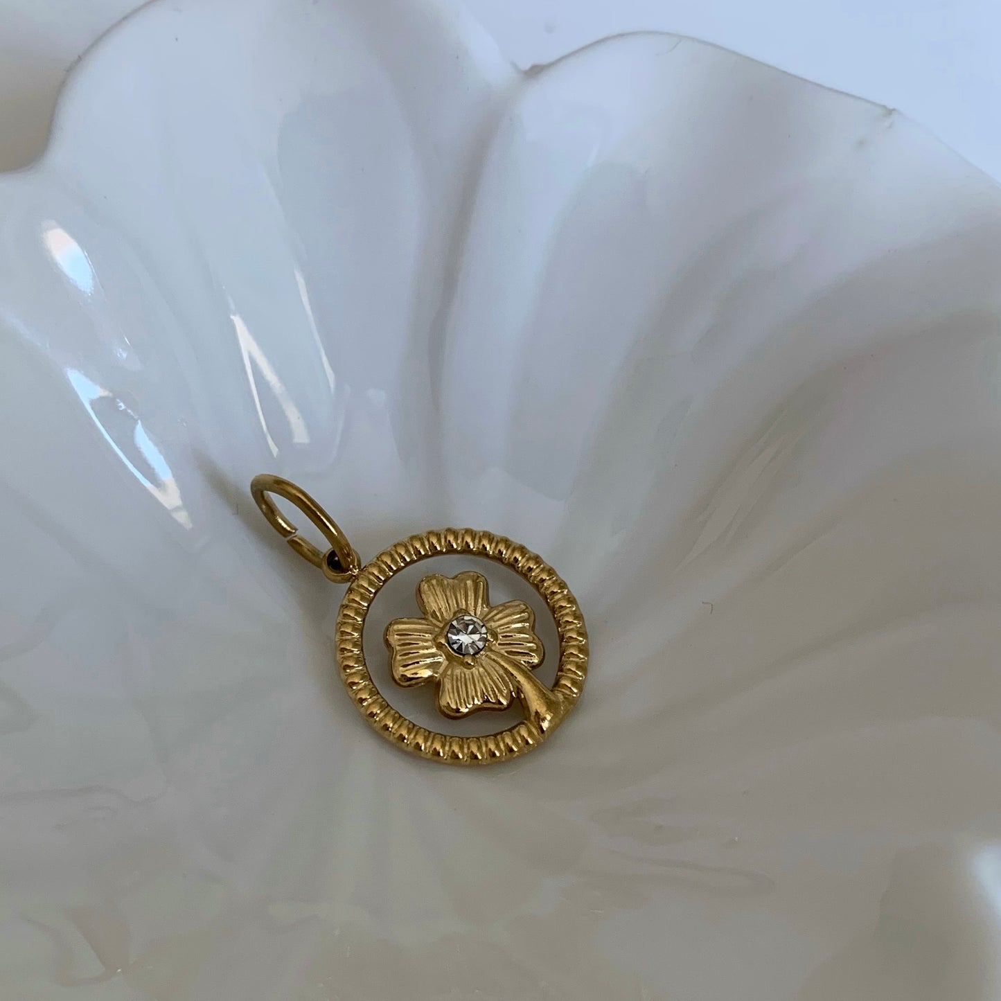 QUADRIFOGLIO CHARM - Acciaio inossidabile