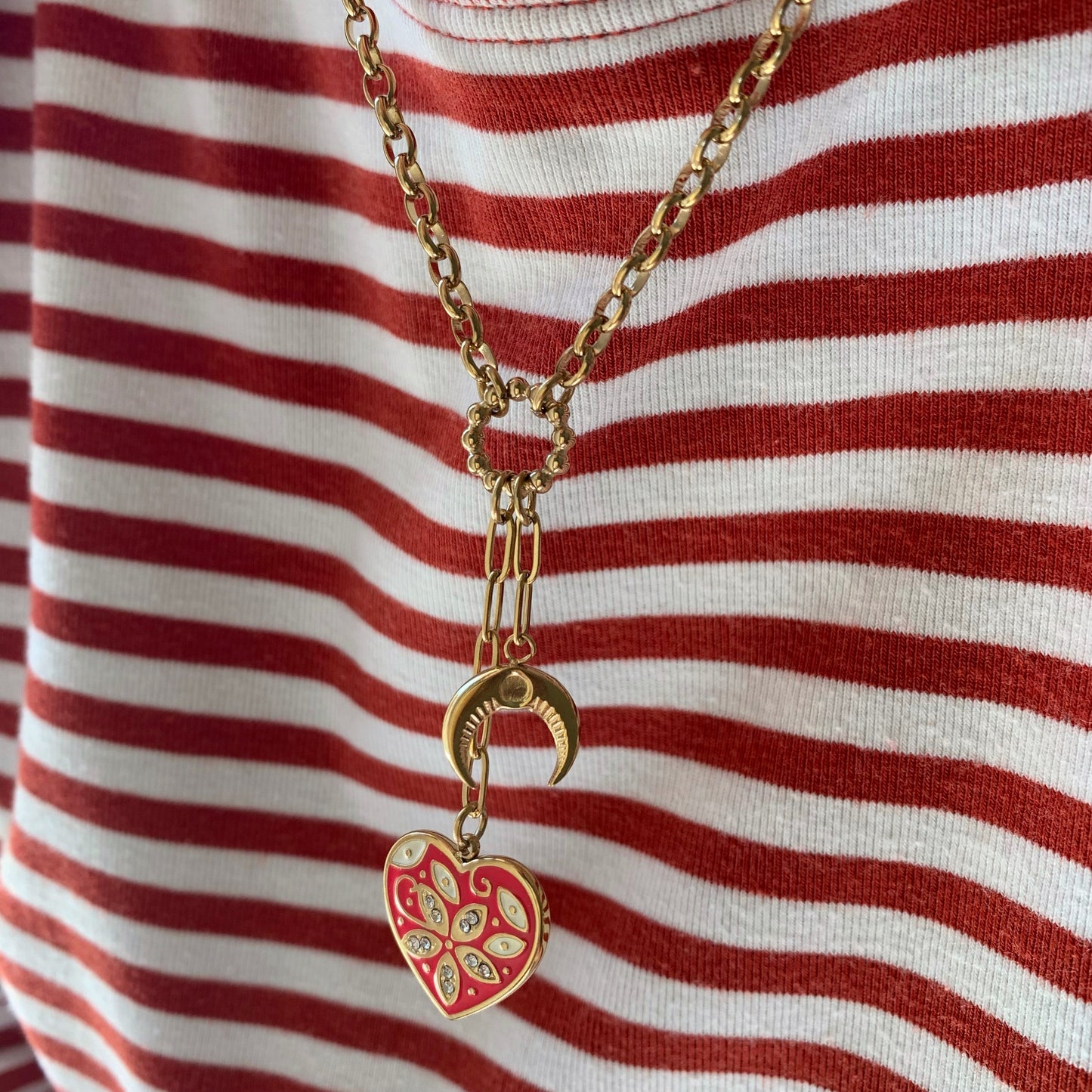 TO THE MOON NECKLACE- Acciaio inossidabile