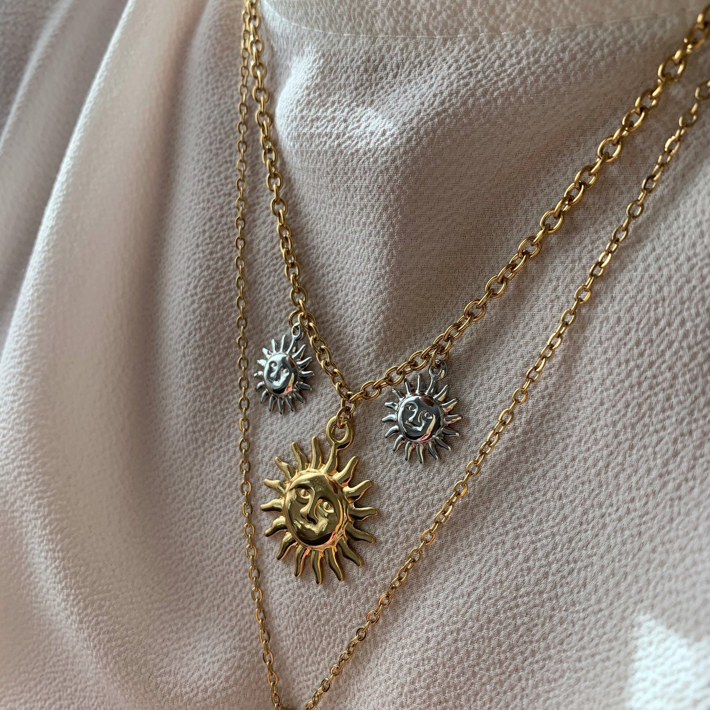 SHIMMERING SUN CHAIN - Acciaio inossidabile