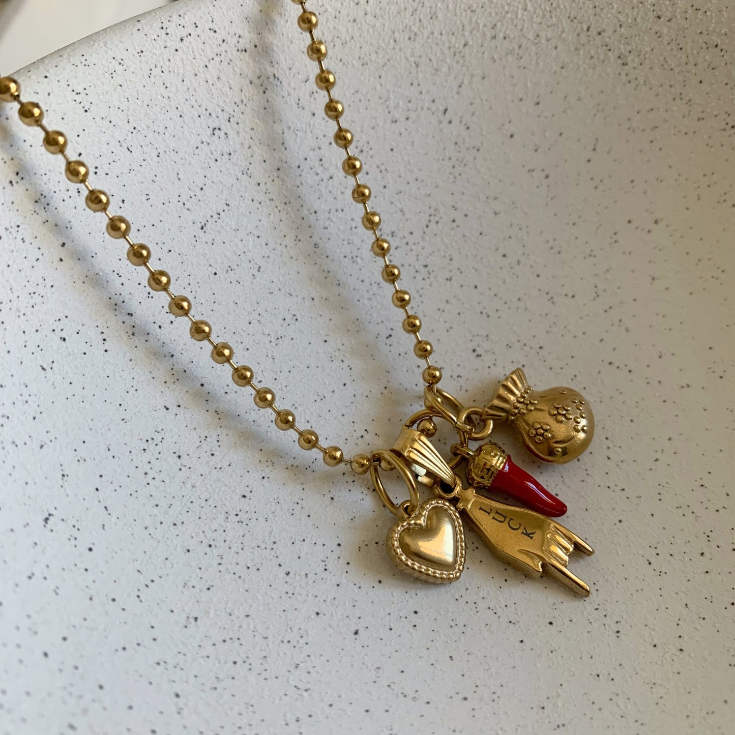 LUCKY VIBES NECKLACE - Acciaio inossidabile