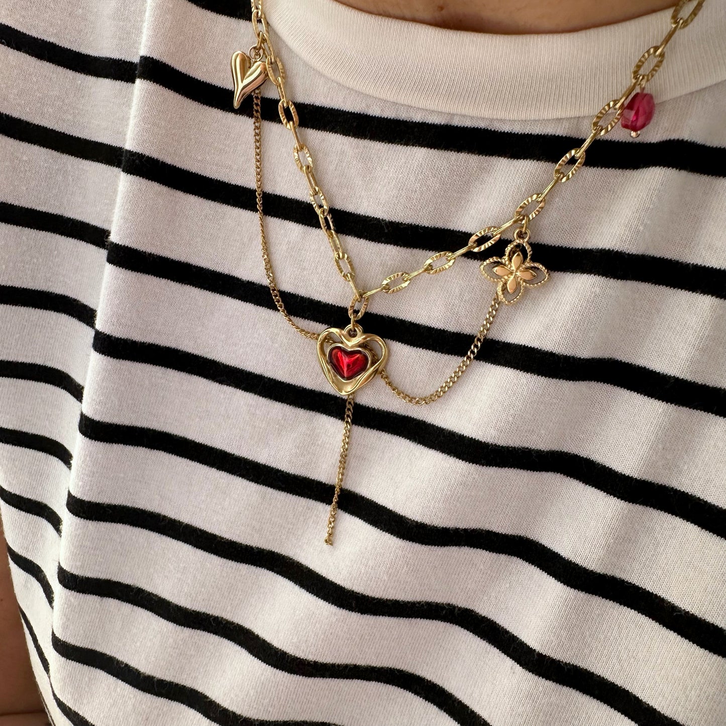 PULSE OF LOVE NECKLACE - Acciaio inossidabile