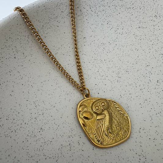 NOCTUA NECKLACE  - Acciaio inossidabile