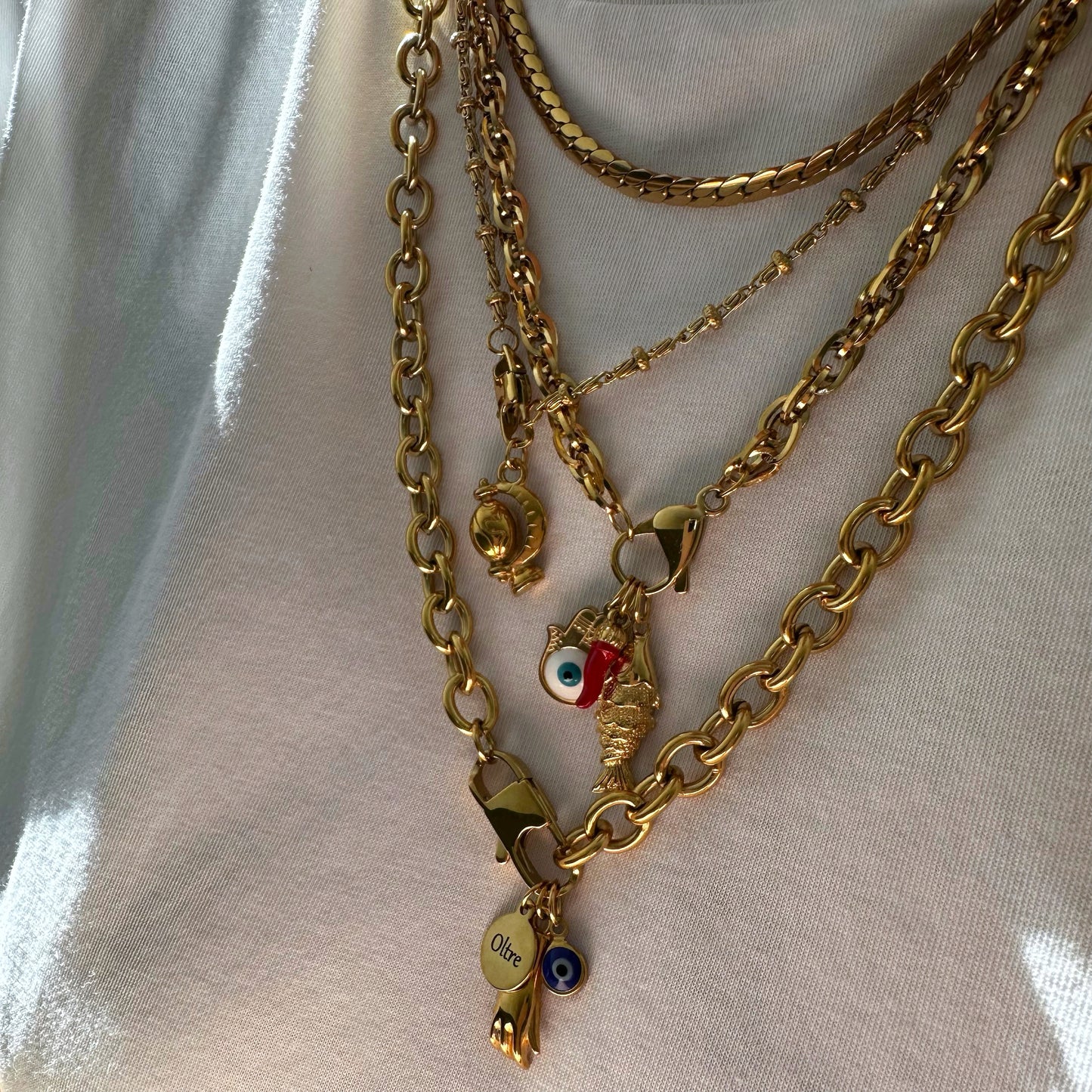 DIVINE AMULET NECKLACE  - Acciaio inossidabile