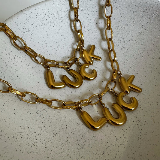 LUCK NECKLACE  - Acciaio inossidabile