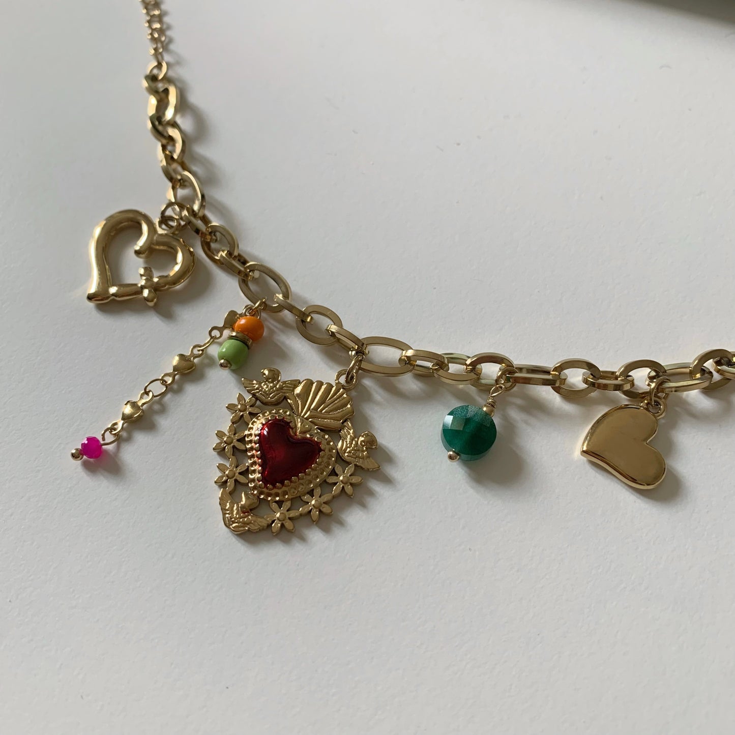 MILAGROS HEART BRACELET - Acciaio inossidabile