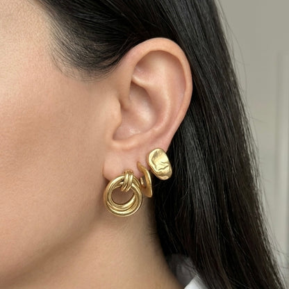 SATIN EARRINGS - Acciaio inossidabile