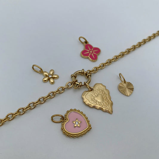 PENTACHARMS NECKLACE (Variante 3) - Acciaio inossidabile