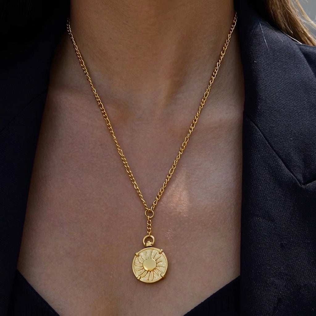 SUNBURST NECKLACE - Acciaio inossidabile