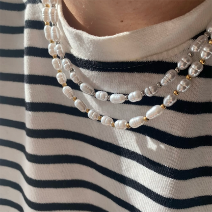 PEARLY NECKLACE - Acciaio inossidabile e perle