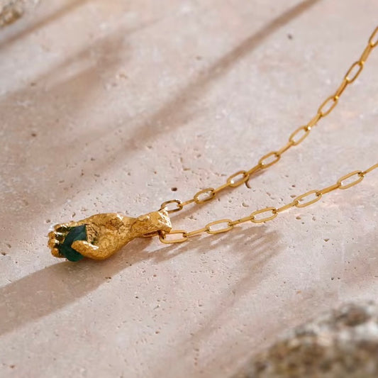 GREEN ENERGY NECKLACE - Acciaio inossidabile