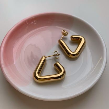 TRIANGLE EARRINGS - Acciaio inossidabile