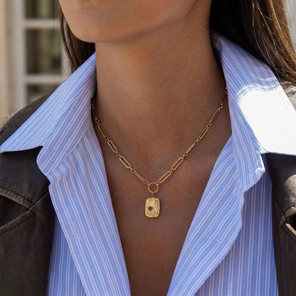 ANCIENT COIN NECKLACE - Acciaio inossidabile