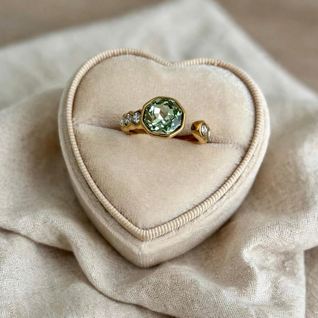 AQUAMARINE RING - Acciaio inossidabile