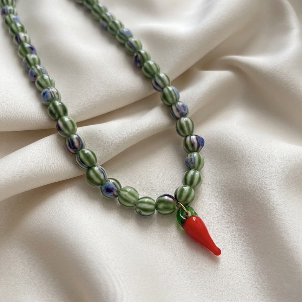 VERDELUME NECKLACE - Acciaio inossidabile