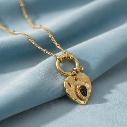 BOHO HEART NECKLACE - Acciaio inossidabile