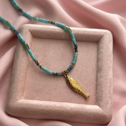 OCEAN VIBES NECKLACE - Acciaio inossidabile