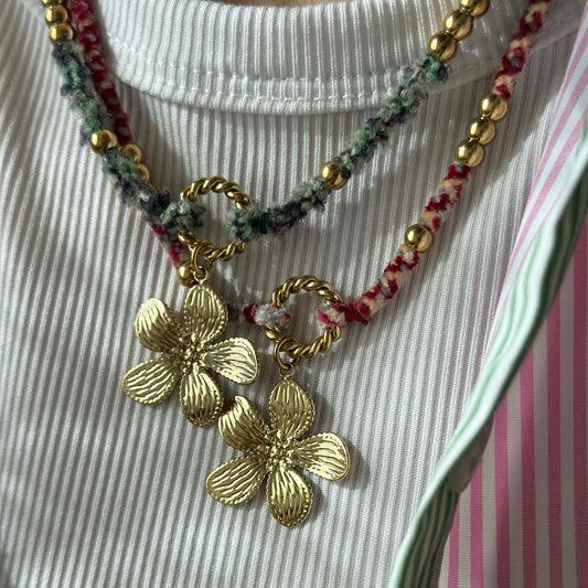 SPRING BLOSSOM NECKLACE - Acciaio inossidabile