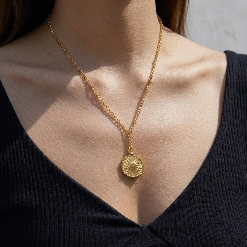 SUNBURST NECKLACE - Acciaio inossidabile
