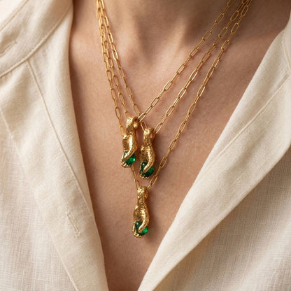 GREEN ENERGY NECKLACE - Acciaio inossidabile