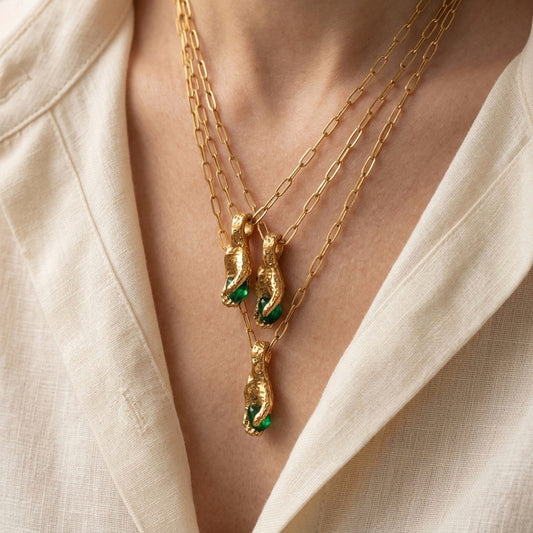 GREEN ENERGY NECKLACE - Acciaio inossidabile