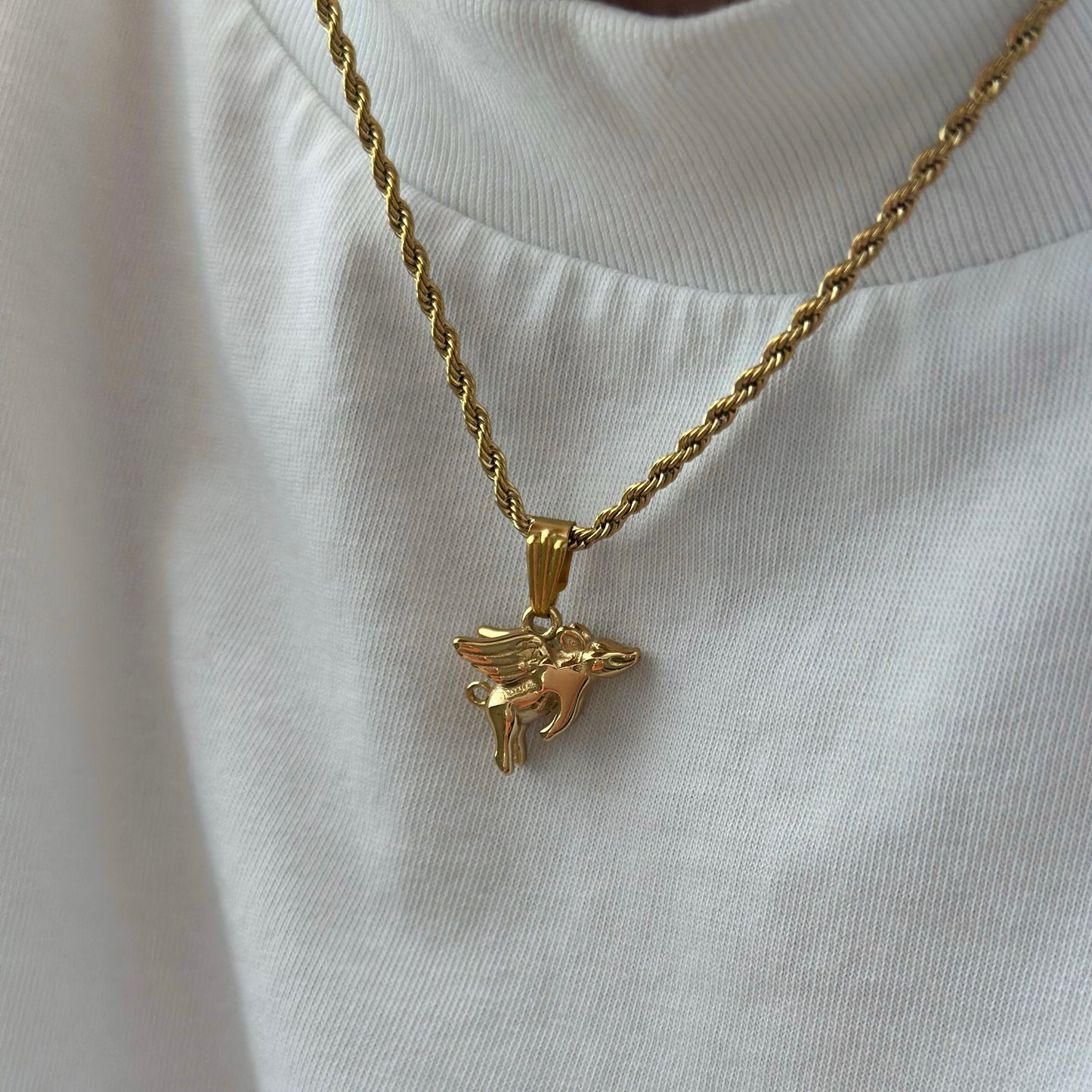 PIGGY CHAIN - Acciaio inossidabile