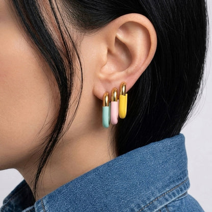 PASTEL EARRINGS - Acciaio inossidabile