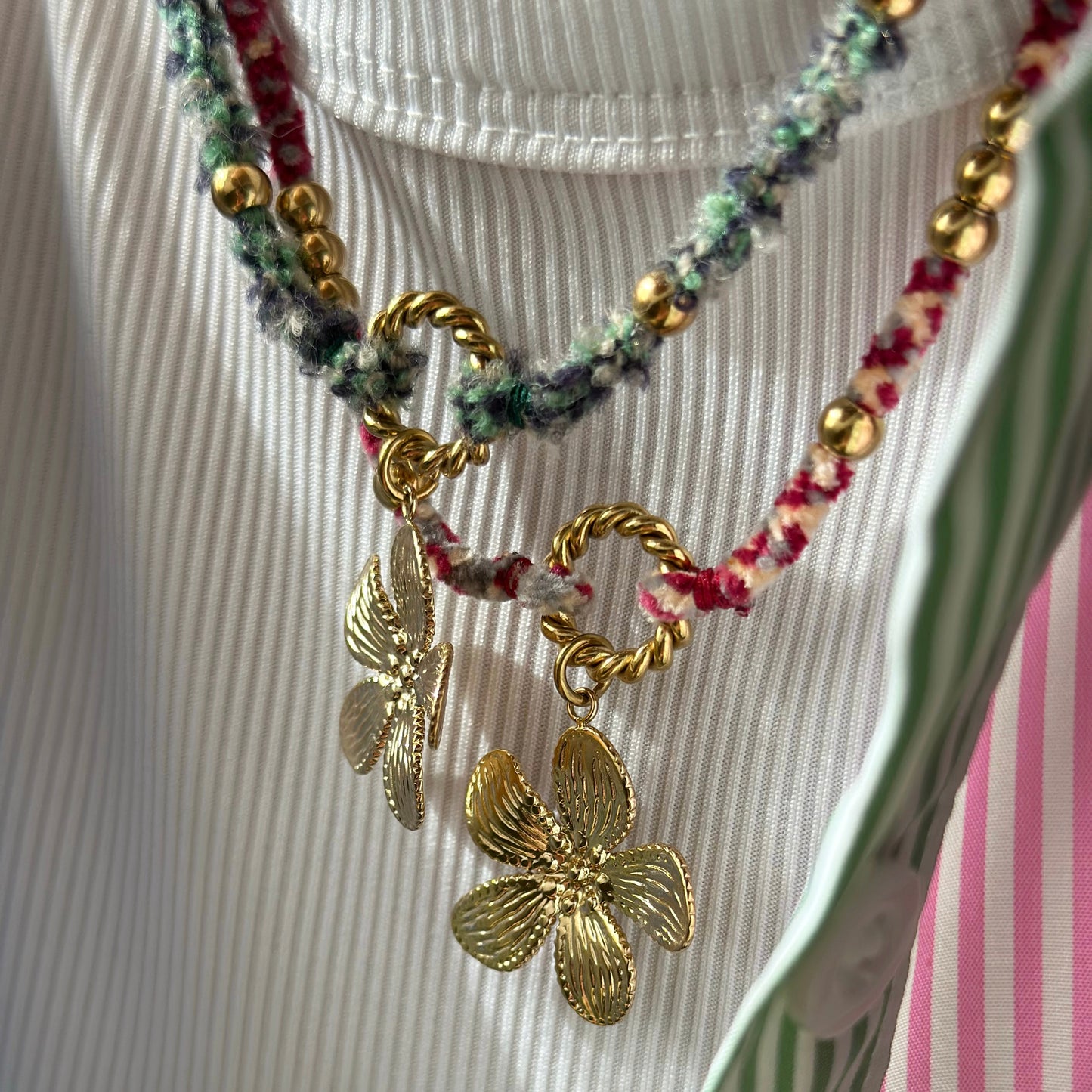 SPRING BLOSSOM NECKLACE - Acciaio inossidabile