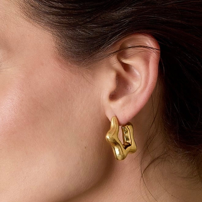 MATTE STARS EARRINGS - Acciaio inossidabile