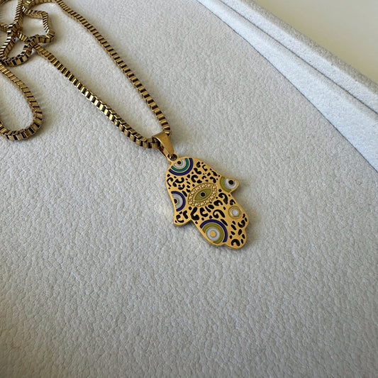 PROTECT ME NECKLACE - Acciaio inossidabile