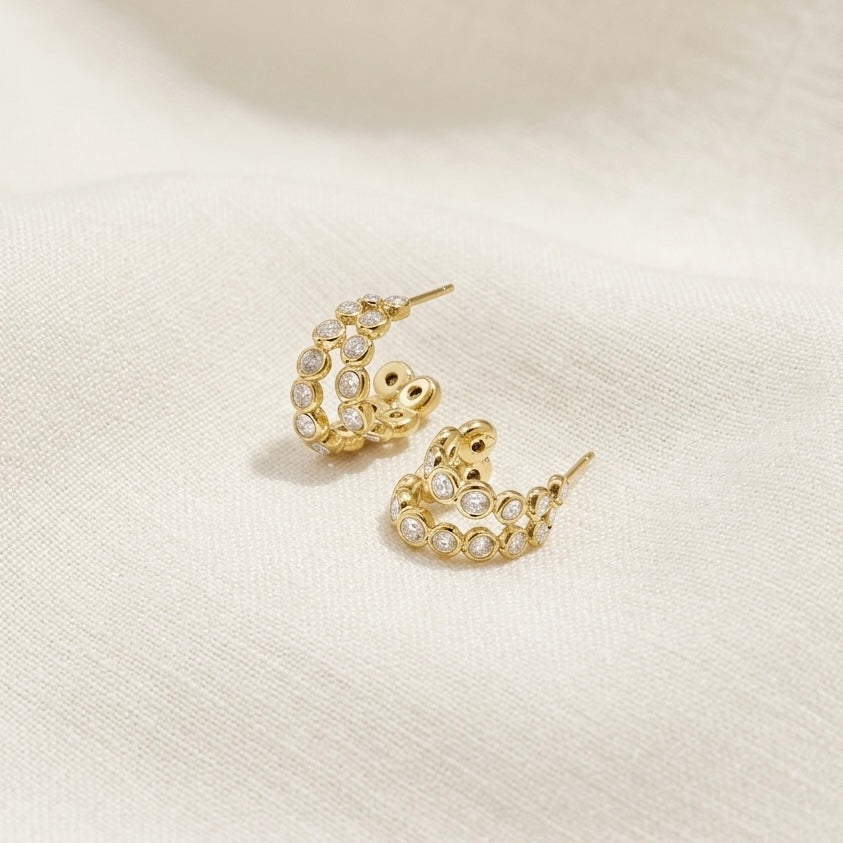 SPARKLY EARRINGS - Acciaio inossidabile