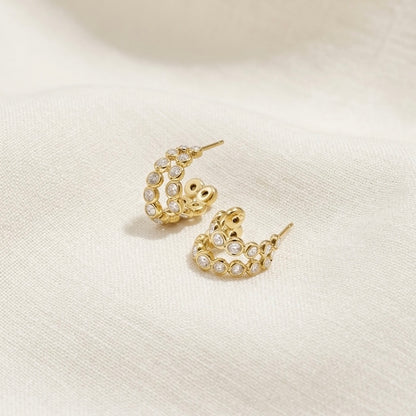 SPARKLY EARRINGS - Acciaio inossidabile