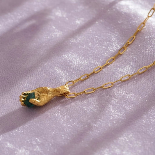 GREEN ENERGY NECKLACE - Acciaio inossidabile