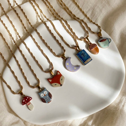 WHISPERED AUTUMN NECKLACE - Acciaio inossidabile